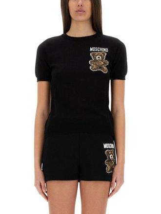 Moschino Teddy Bear Knit Top