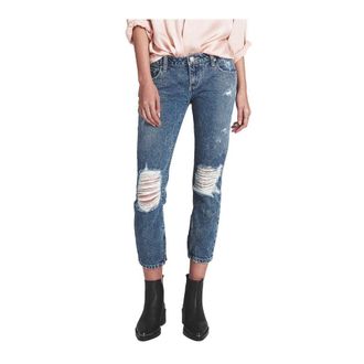 One Teaspoon Cotton Cropped Womens Jeans