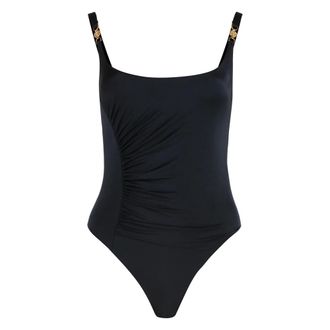 Versace Badmode, Dames, Zwart, L, Polyester, Badpak uit &eacute;&eacute;n stuk