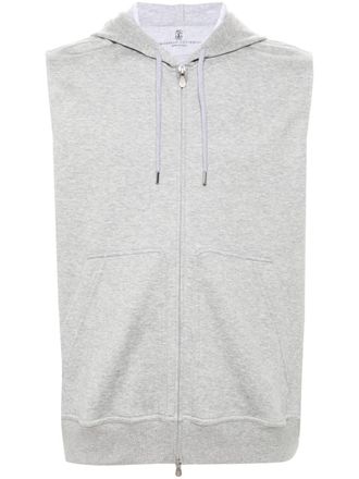 ベスト・ジレ BRUNELLO CUCINELLI SS24 GILET (MH5672006 C011 LIGHT GREY) Brunello Cucinelli - Light Gray Wool Vest | Mitchell Stores
