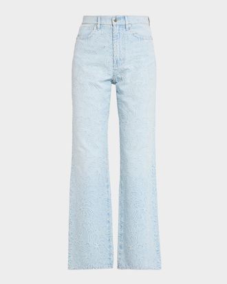 Veronica Beard Taylor Wide-Leg Jeans