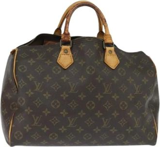 Louis Vuitton Pre-owned Handbags, female, Brown, Size: ONE SIZE Pre-owned Canvas Handbag