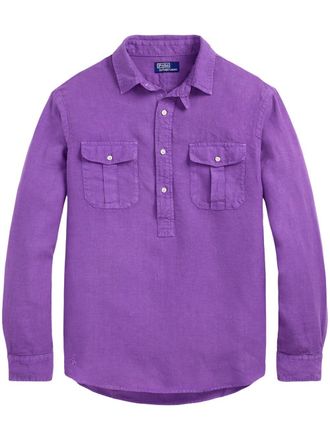 Polo Ralph Lauren Linnen overhemd - Paars