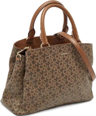 DKNY Borsa tote con stampa - Marrone