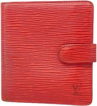 Louis Vuitton Pre-owned Vintage Bi-fold Portemonnee - Dames - Pre-owned - Rood - Maat: ONE Size Leer