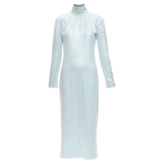 16Arlington 16Arlington Vida Sequins High Neck Long Sleeves Cocktail Dress