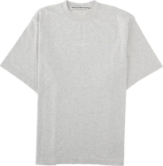 Alexander Wang Heather Grey Relaxed Fit Logo T-Shirt