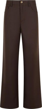 Séfr Jiro Brown Wool Blend Pants