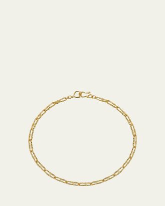 Alexis Bittar Brut Gold Twisted Link Necklace, 16L