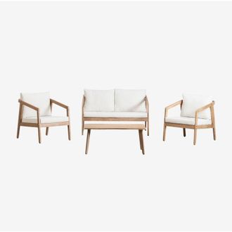 Sklum Sklum - Set da soggiorno in legno di acacia Kaela