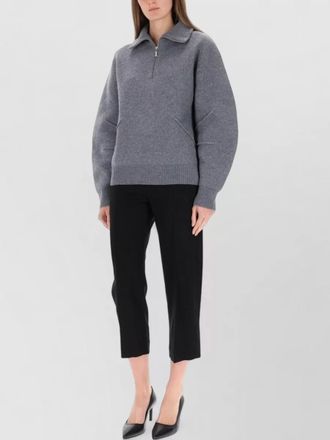 Helmut Lang apex jersey top high collar zip