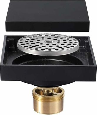 OEM Siphon De Sol - 10 X 10 Cm - Acier Inoxydable - &Eacute;tanche Aux Odeurs Et Insectes - Pour Salle De Bain Douche Cuisine Ext&eacute;rieur - 1 Pi&egrave;ce