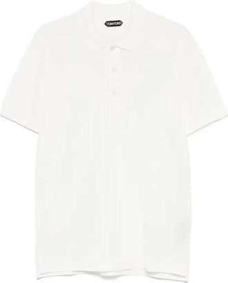 Tom Ford Piqué-Weave Polo Shirt - Mens - Lyocell/Cotton