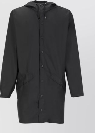 Rains long hooded raincoat