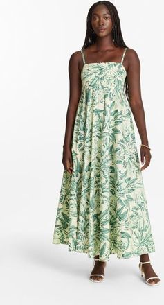 Diarrablu Toile Olive Oria Midi Dress Cotton Poplin at Nordstrom, Size 3X-Large