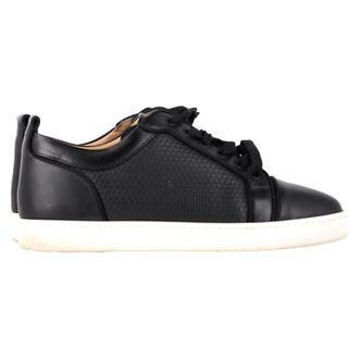 Christian Louboutin Louis Junior Sneakers in Black Leather
