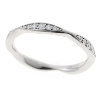 Chanel Platinum Platinum 950 Band Ring (Pre-Owned)