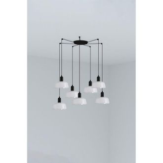 Faro Barcelona Tatawin S L&aacute;mpara Colgante 7 Luces Blanca 20340-116-7l