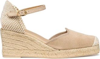 Geox Gelsa Low - Dames - Sleehakken - Beige - 41 EU - Leer - Schoenen