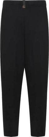 Fabiana Filippi drawstring embellished trousers - Blue