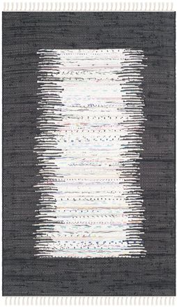Safavieh Alfombra algod&oacute;n neutrale/nero 122 x 183 cm
