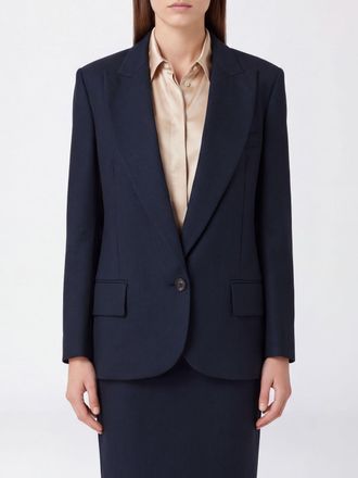 Elisabetta Franchi Blazer corto monopetto in lana vergine con rever a lancia