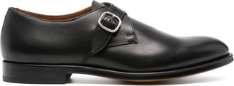 Doucal's leather monk shoes - men - Calf Leather/Calf Leather/Calf Suede/Calf Leather/Rubber - 43 - Black