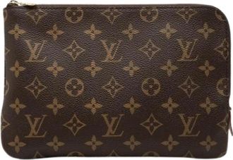 Louis Vuitton Pre-owned Etui Voyag - Dames - Vintage Clutch - Bruin - ONE Size - Vintage