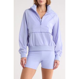 Zella Perfect Day Half Zip Pullover in Purple Inspire at Nordstrom Rack, Size X-Small