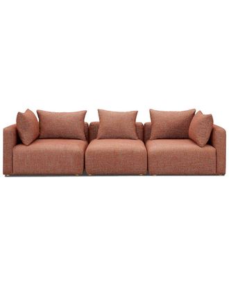 TOV Furniture Hangover Sedona Red Textured Fabric Sofa