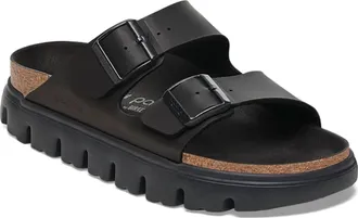 Birkenstock Womens Arizona Birko-Flor Sandal - Narrow In Black