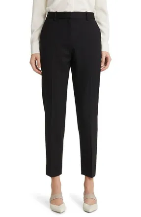 M.M.LaFleur Mejia Pant - Washable Wool Twill in Black at Nordstrom, Size 18