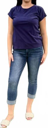 Judy Blue Stroll In The Park Capris In Dark Wash