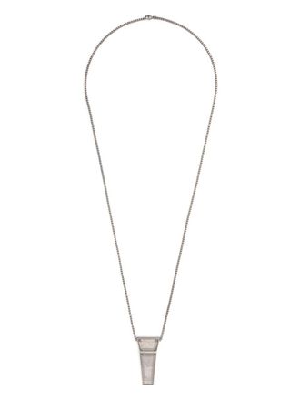 Rick Owens Collana con pendente Trunk - Argento