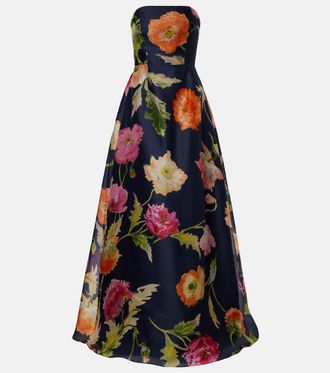 Carolina Herrera Floral silk gown