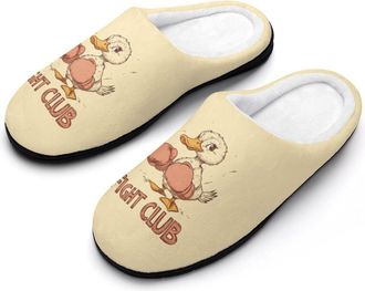 Generic Duck With Boxing Gloves Mens Slippers Comfortable And Non-slip Cotton Slipper Shoe for House