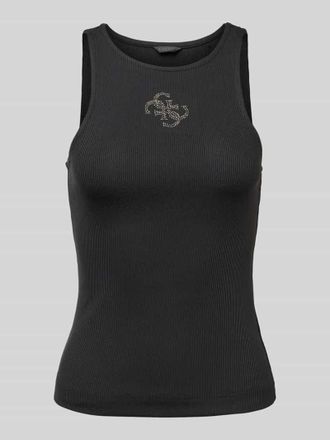 Guess Tanktop mit Label-Detail in BLACK, Gr&ouml;&szlig;e S