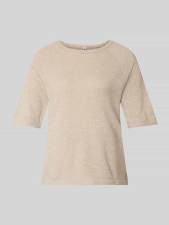 Pieces Regular Fit T-Shirt mit Rundhals Modell BREE in Taupe Melange, Gr&ouml;&szlig;e XL
