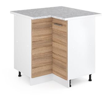 Vicco Mobile ad angolo cucina R-Line, Sonoma, 75.6 cm, pl Marmo
