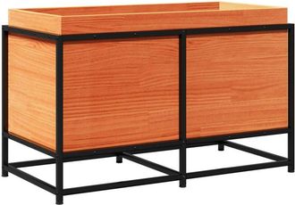 vidaXL Garden Planter Wax Brown 80x40x50 cm Solid Wood Pine Vidaxl