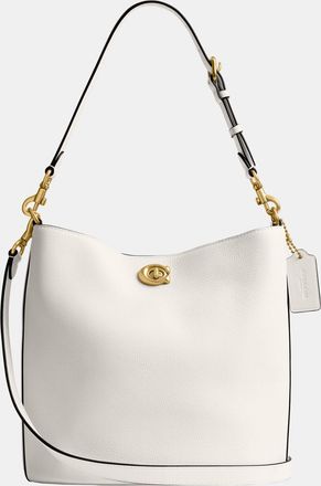 Coach Womens Willow Soft Bucket Bag - White Leather - One Size
