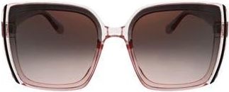 BCBGeneration 61mm Oversize Square Sunglasses in Crystal Blush at Nordstrom Rack