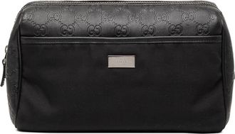 Gucci Pre-owned Gucci Guccissima Trimmed Nylon Clutch Ladies JN2EMY8KHP1AI6M5
