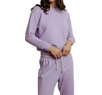 perfectwhitetee Ziggy Crewneck Sweatshirt In Ultraviolet