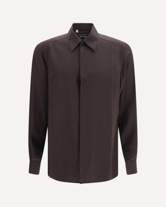 Dolce & Gabbana Camicia Martini in cr&ecirc;pe de chine Man 42