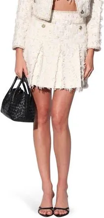 Walter Baker Ramona High Waist Miniskirt in Heron Tweed at Nordstrom Rack, Size 10