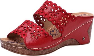 Generic Womens Summer Platform Slippers, Womens Summer Slippers with Heel, Non-Slip Wedge Heel, Beach Shoes, Thick Platforms Shoes, High Heels Womens Slippers