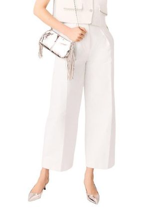 Maje Balloon suit trousers in White at Nordstrom, Size 38 Eu