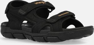 Wrangler Sandale WRANGLER BUSTER SANDAL MEN LOW, Herren, Gr. 40, schwarz, Synthetik, Schuhe Sandale