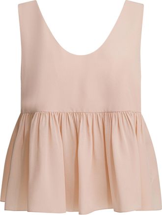 Chlo&eacute; Silk Crepe De Chine Top